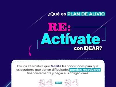 Plan de Alivio Re Actívate con IDEAR está vigente hasta este 24 de julio